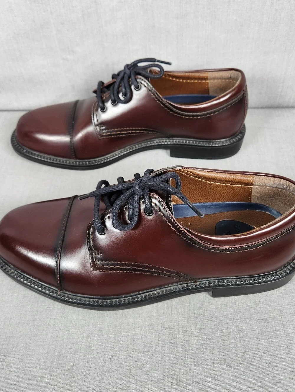 Mens Dockers Gordon Cap Toe 90-2219 9.5M Cordovan Oxford Shoes Good 9.5 Leather